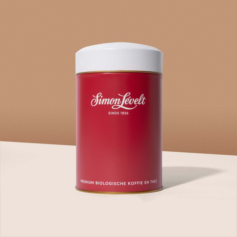 Simon L&eacute;velt koffieblik Ruby Red 250g