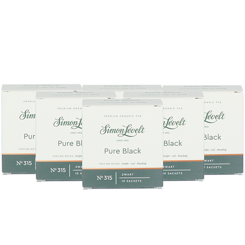 Pure Black - 6 doosjes x 10 sachets