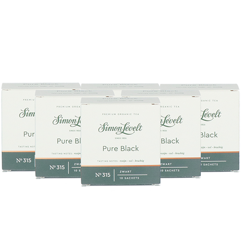 Pure Black  - 6 doosjes x 10 sachets