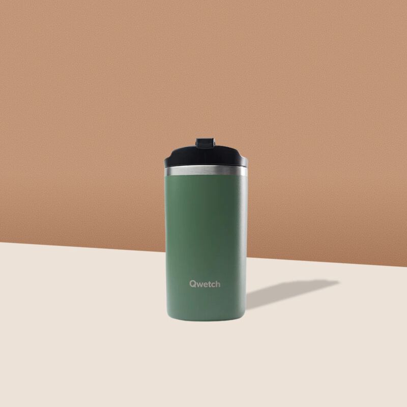 Qwetch Travelmug Matt Khaki  350ml