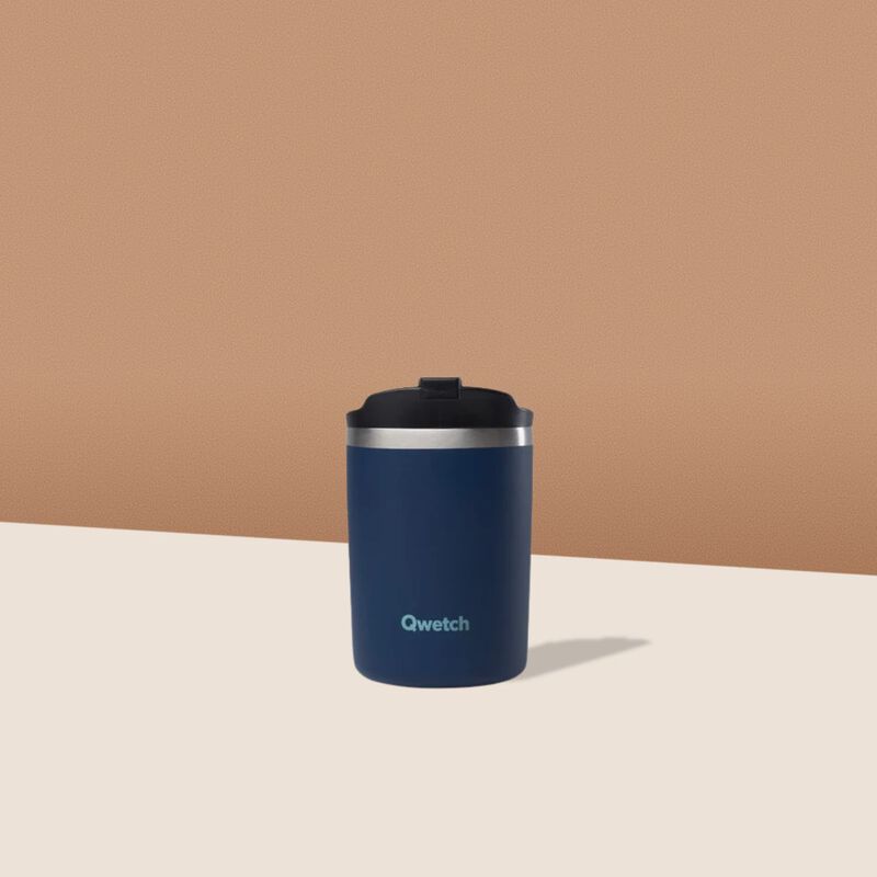 Qwetch Travelmug Matt  Navy Blue 240ml