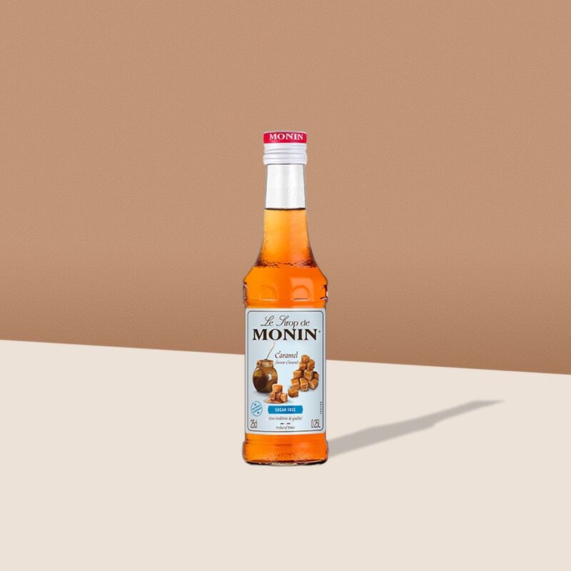 Monin Siroop Caramel Suiker  vrij 250ml