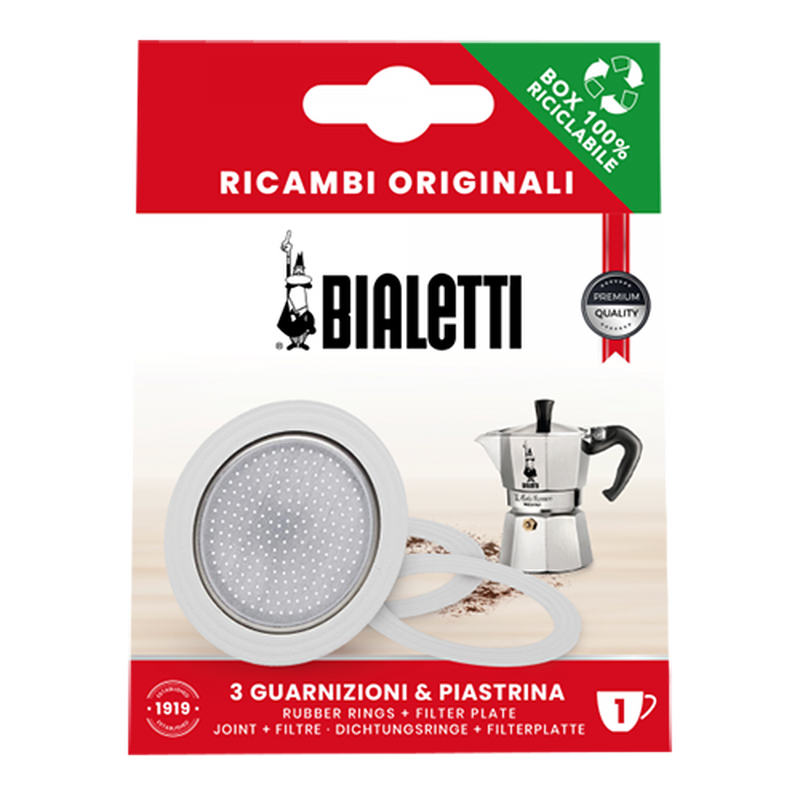 Bialetti Moka Express ring & filter set