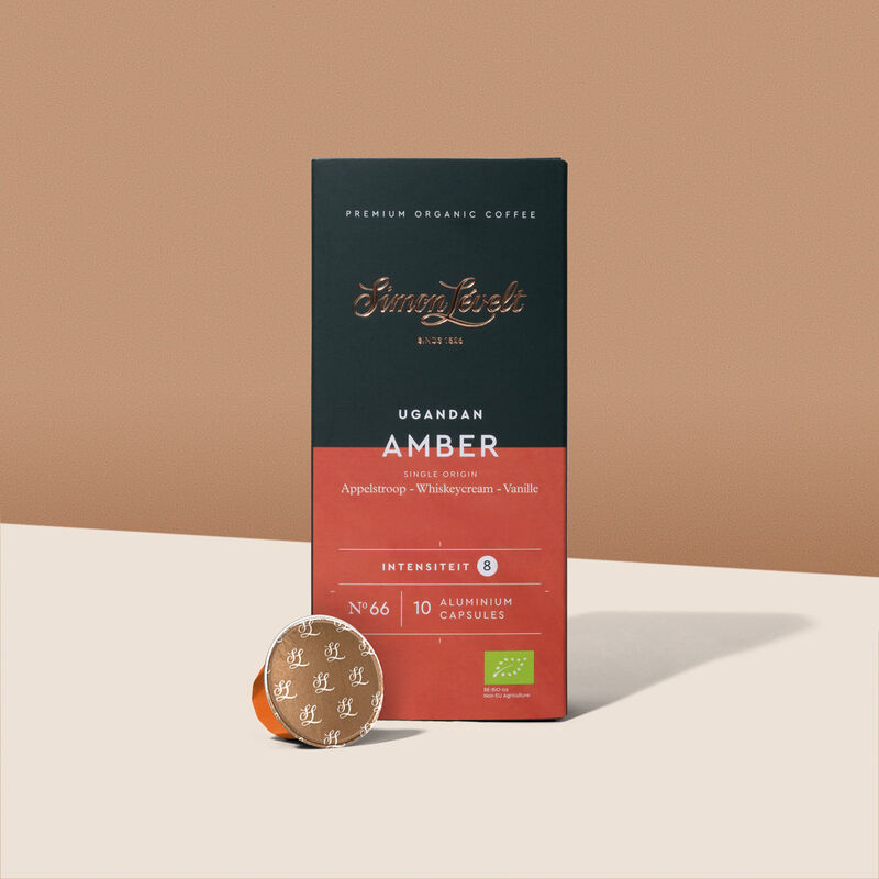 Simon L&eacute;velt Koffiecups  Ugandan Amber