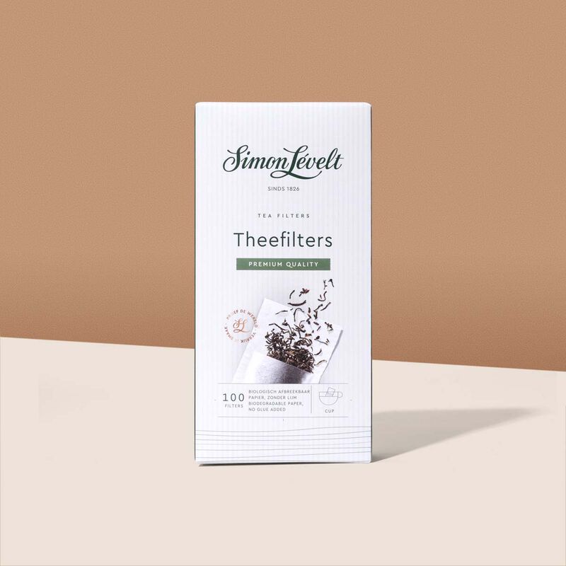Simon L&eacute;velt papieren  theefilters 1-kops 100 stuks