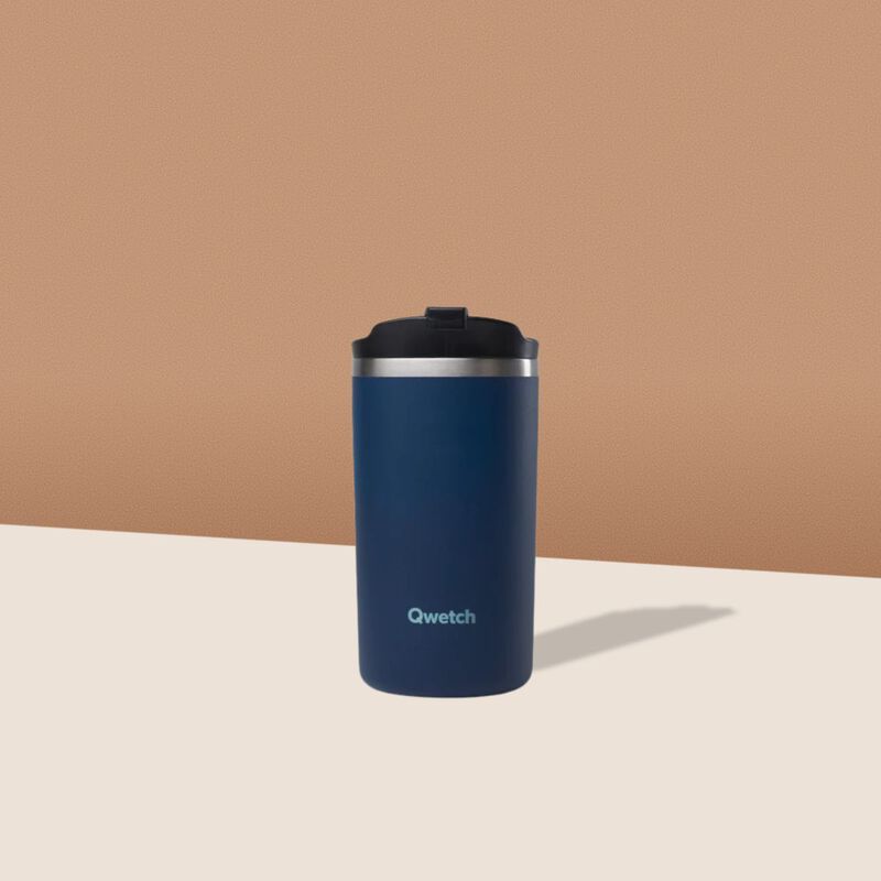 Qwetch Travelmug Matt  Navy Blue 350ml
