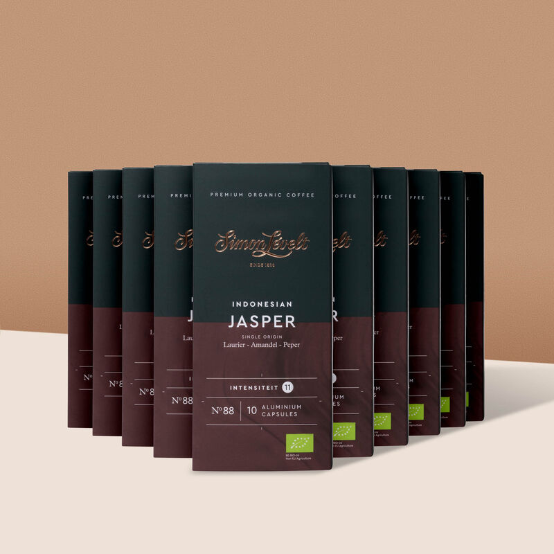 Simon L&eacute;velt Koffiecups  Indonesian Jasper 10-pack