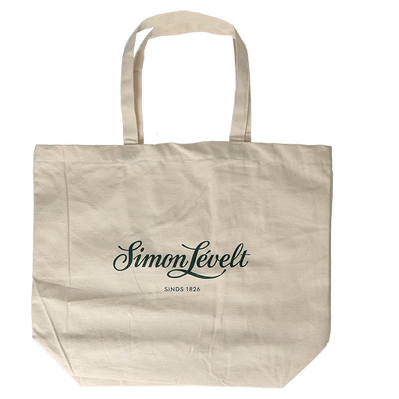 Simon Levelt draagtas katoen