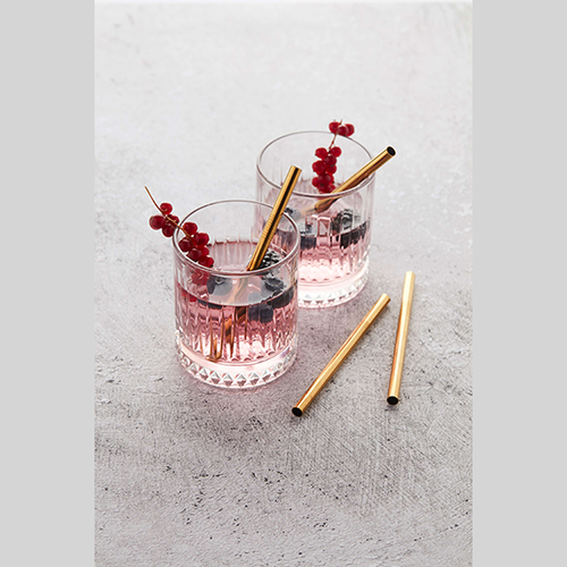 Messing rietje Mocktail Kort