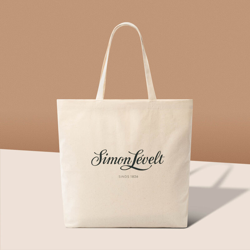Simon Levelt draagtas katoen