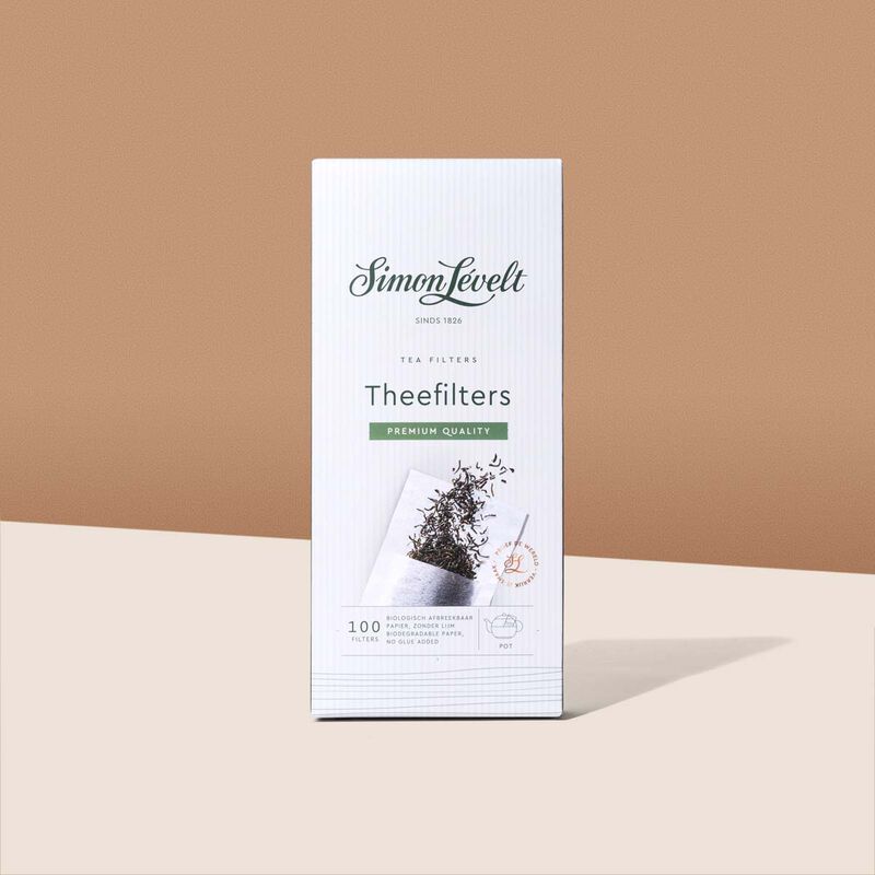 Simon L&eacute;velt papieren  theefilters pot 100 stuks
