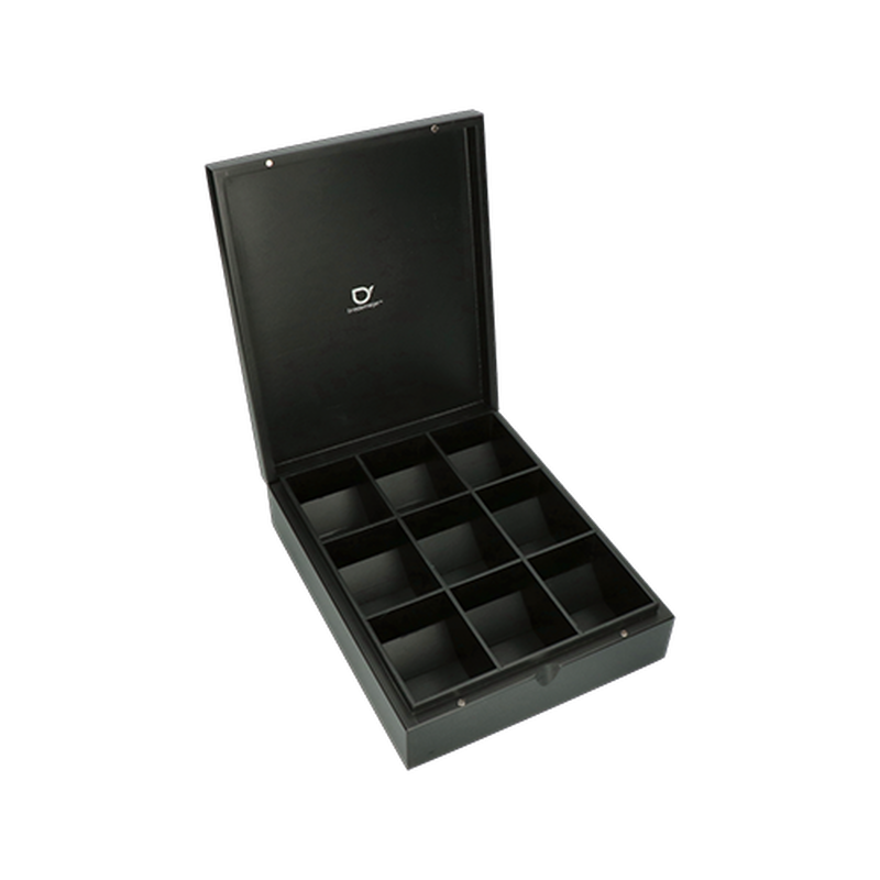 Bredemeijer Theekist Zwart 9  vaks