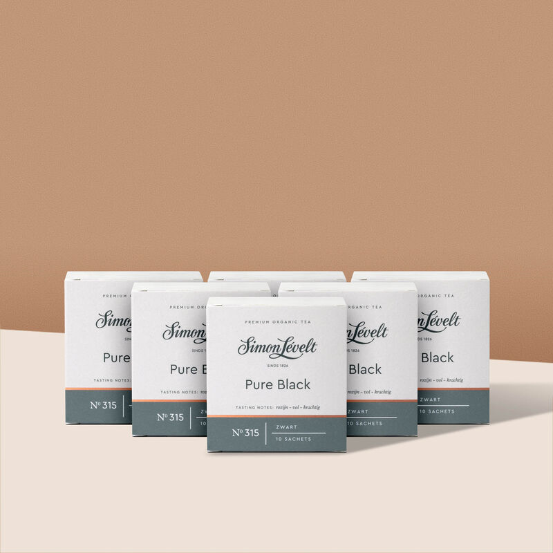 Pure Black  - 6 doosjes x 10 sachets