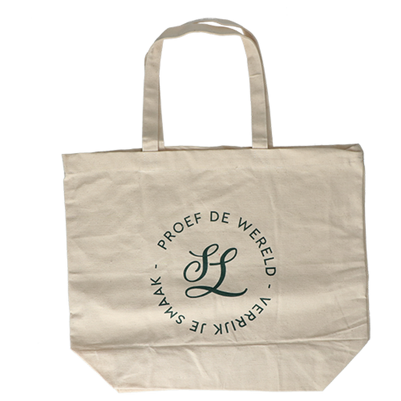 Simon Levelt draagtas katoen