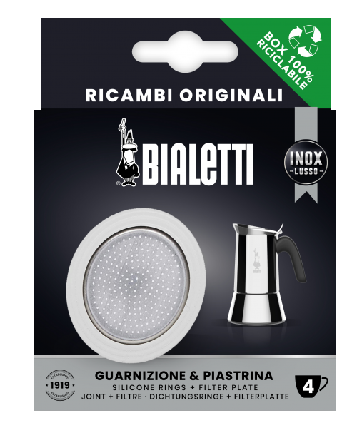 Bialetti filterplaatje RVS met rubberen ring 1-2 kops | Simon | Simon Lévelt | en thee sinds 1826